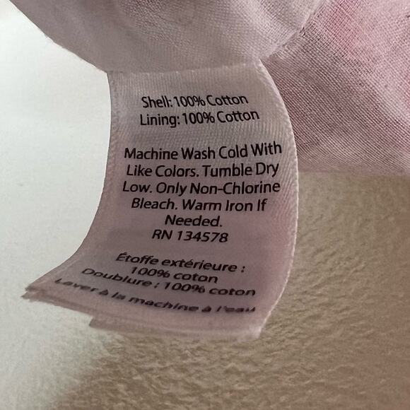 Vineyard Vines Tunic Dress XS Pink Peasant Shift Block Print Mini V-Neck Cotton - Picture 9 of 10